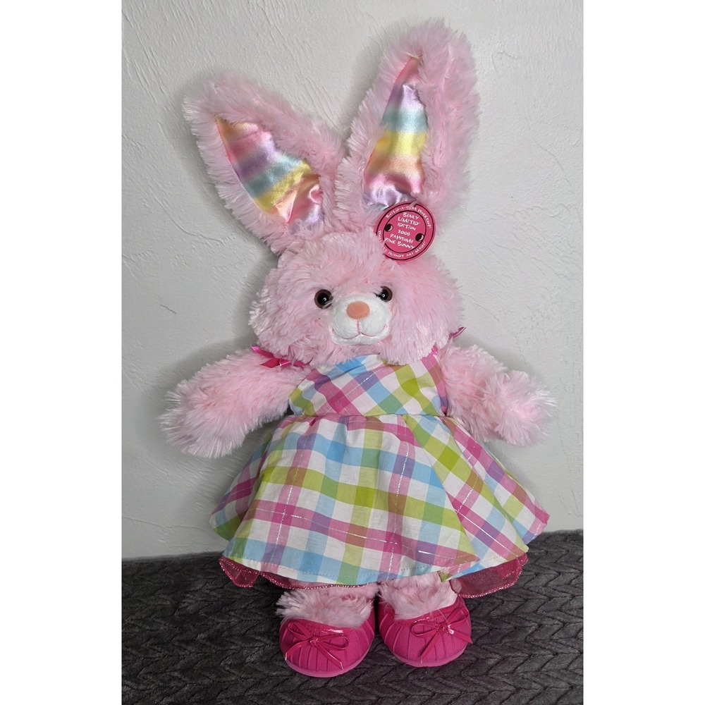 *NEW Build-A-Bear 2008 Limited Edition Pawsome Pink Bunny Plush Dress Shoes BAB